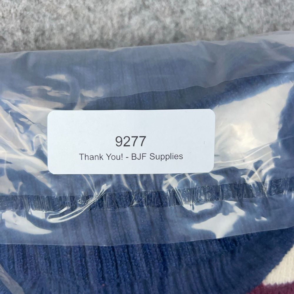 VTG St Johns Bay Sweater Womens Medium Multicolor Striped Turtleneck Side Button - Picture 10 of 10